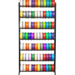 VEVOR 3D Printer Filament Storage Rack, 7 Tier Heavy Duty Storage Shelves for 3D Printing Filaments, Filament Spool Holders Racks for 3D Printing Studio, Home Studio, Office, Workshop (Shelf Only)