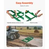 VEVOR Drag Harrow, 4 ft Heavy Duty Tow Behind Drag Harrow with Adjustable Bars & 72 in Chain, Driveway Grader Landscape Rake for ATV, UTV, Tractor, Mower Tow Behind Yard Lawn Leveling Tool
