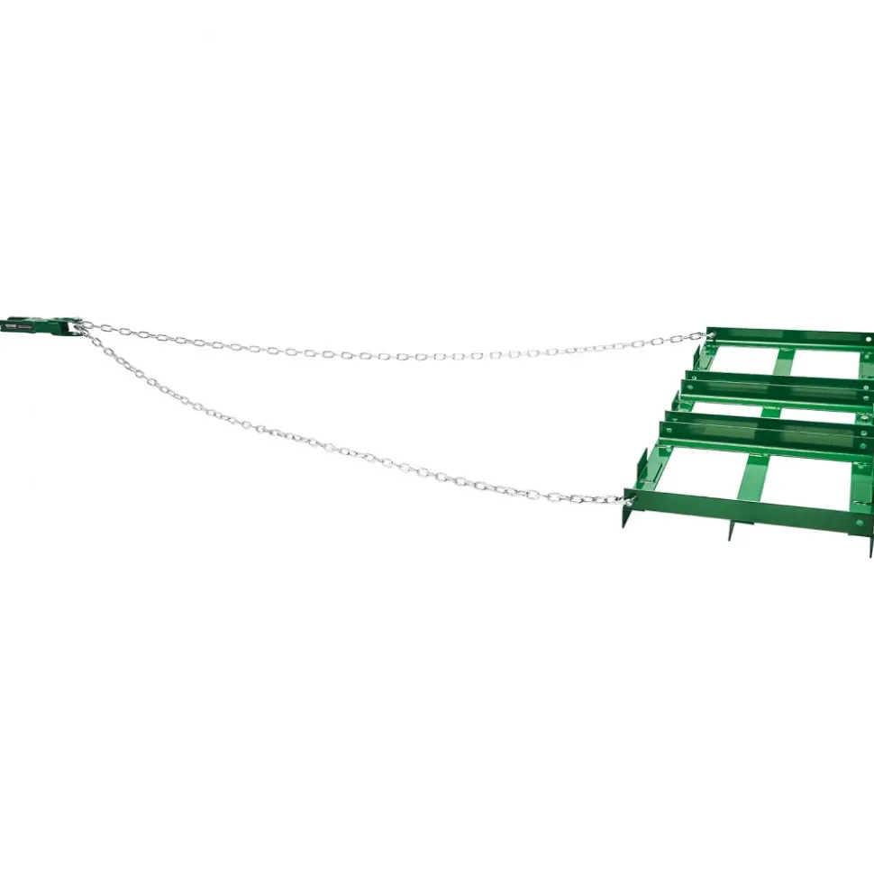 VEVOR Drag Harrow, 4 ft Heavy Duty Tow Behind Drag Harrow with Adjustable Bars & 72 in Chain, Driveway Grader Landscape Rake for ATV, UTV, Tractor, Mower Tow Behind Yard Lawn Leveling Tool
