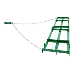 VEVOR Drag Harrow, 8 ft Heavy Duty Tow Behind Drag Harrow with Adjustable Bars & 72 in Chain, Driveway Grader Landscape Rake for ATV, UTV, Tractor, Mower Tow Behind Yard Lawn Leveling Tool