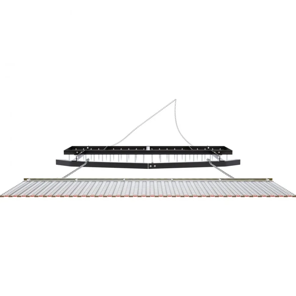 VEVOR Drag Harrow, 6 ft Tow-Behind Driveway Grader with Chain Harrow, Adjustable Width & 80lbs Load Capacity, Heavy Duty Lawn Leveling Rake, Fits ATVs UTVs Tractors, for Gravel Driveway Field