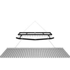 VEVOR Drag Harrow, 6 ft Tow-Behind Driveway Grader with Chain Harrow, Adjustable Width & 80lbs Load Capacity, Heavy Duty Lawn Leveling Rake, Fits ATVs UTVs Tractors, for Gravel Driveway Field