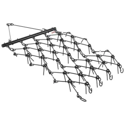 VEVOR Drag Harrow, 4 ft x 5.6 ft Durable Chain Harrow with 80 Sharp Teeth, Suitable for ATV UTV Tractor, Ideal for Soil Preparation, Seeding, Smoothing Landscapes, and Yard Gravel Driveway Maintenance