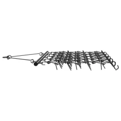VEVOR Drag Harrow, 4 ft x 5.6 ft Durable Chain Harrow with 80 Sharp Teeth, Suitable for ATV UTV Tractor, Ideal for Soil Preparation, Seeding, Smoothing Landscapes, and Yard Gravel Driveway Maintenance