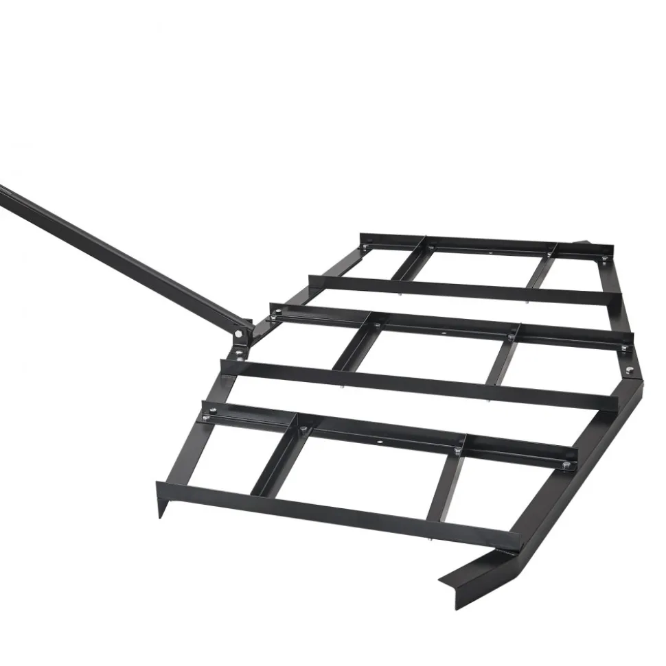 VEVOR Drag Harrow, 84" Width Tow Behind Drag Harrow, Q235 Steel Driveway Grader with Adjustable Bars & Pin Hitch, Support up to 50 lbs, Tractor Driveway Harrow for ATVs, UTVs, Garden Lawn Tractors