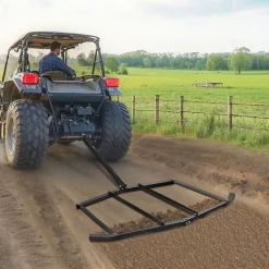 VEVOR Drag Harrow, 72" Width Tow Behind Drag Harrow, Q235 Steel Driveway Grader with Pin-Style Hitch, Driveway Tractor Gravel Level Driveway Grader for ATVs, UTV, Garden Lawn Tractors