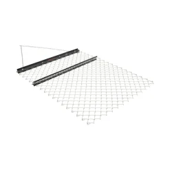 VEVOR Drag Harrow, 4 x 5 ft Chain Harrow - Made from Q235 Steel, UTV Tractor Attachments for Landscape Leveling or Sod Prepping, Durable Harrow Rake for Gravel Driveway, Farm Field Garden Black