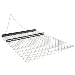 VEVOR Drag Harrow, 4 x 5 ft Chain Harrow - Made from Q235 Steel, UTV Tractor Attachments for Landscape Leveling or Sod Prepping, Durable Harrow Rake for Gravel Driveway, Farm Field Garden Black