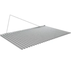 VEVOR Drag Harrow, 5 x 3 ft, High-Efficiency Chain Harrow Rake, ATVs UTVs Tractors Attachments, Durable Galvanized Steel Mesh Drag Mat with Towing Chain, for Gravel Driveway Ruts Farm Field Leveling