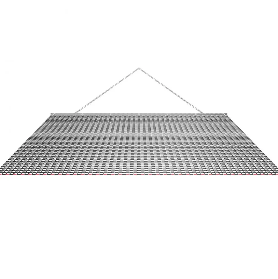 VEVOR Drag Harrow, 6.6 x 4 ft, High-Efficiency Chain Harrow Rake, ATVs UTVs Tractors Attachments, Durable Galvanized Steel Mesh Drag Mat with Towing Chain, for Gravel Driveway Ruts Farm Field Leveling