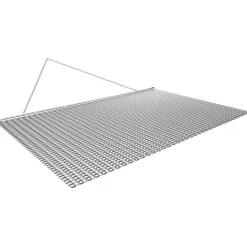 VEVOR Drag Harrow, 6.6 x 4 ft, High-Efficiency Chain Harrow Rake, ATVs UTVs Tractors Attachments, Durable Galvanized Steel Mesh Drag Mat with Towing Chain, for Gravel Driveway Ruts Farm Field Leveling