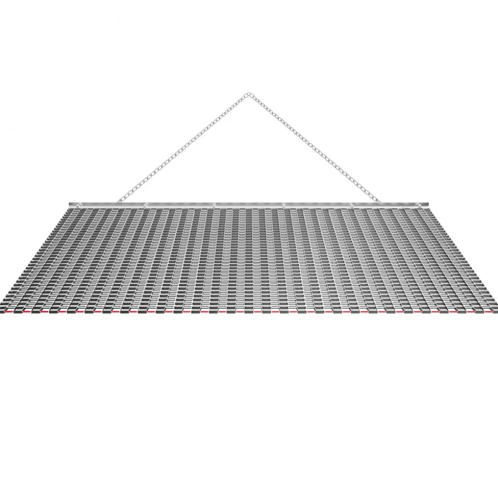 VEVOR Drag Harrow, 6 x 3 ft, High-Efficiency Chain Harrow Rake, ATVs UTVs Tractors Attachments, Durable Galvanized Steel Mesh Drag Mat with Towing Chain, for Gravel Driveway Ruts Farm Field Leveling