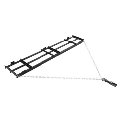 VEVOR Drag Harrow, 96 x 20 in, Tow-Behind Driveway Grader with Adjustable Width & 50lbs Load Capacity, Heavy Duty Lawn Leveling Rake, Galvanized Steel Gravel Driveway Drag, Fits ATVs UTVs Tractors