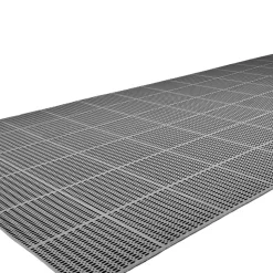VEVOR Drainage Mat, 3 x 50 ft, PVC Non Slip Commercial Floor Mat, Wet Area Water Drain Splash Matting Hollow Doormat Roll, for Outdoor Indoor Restaurant Swimming Pool Patio Bathroom Washroom, Black