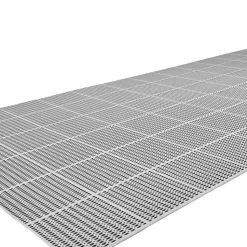VEVOR Drainage Mat, 3 x 50 ft, PVC Non Slip Commercial Floor Mat, Wet Area Water Drain Splash Matting Hollow Doormat Roll, for Outdoor Indoor Restaurant Swimming Pool Patio Bathroom Washroom, Gray
