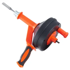 VEVOR Drain Auger 25Ft, Plumbing Snake with Drill Attachment, Plumbers Snake Drain Clog Remover for Kitchen Bathroom Shower Sink with Protective Hose and Gloves