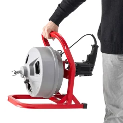 VEVOR Drain Cleaner Machine 66FT x 5/8 Inch, 250W Electric Sewer Snake Auger Manual Feed - with 2 Sectional Steel Cables (66' x 5/8