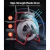VEVOR Drain Cleaner Machine 100 FT x 1/2 Inch, Auto Feed Sewer Snake Drain Auger on Wheels, Portable Drain Cleaning Machine with 8 Cutters & Air-Activated Foot Switch for 2" to 6" Pipes