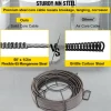 VEVOR Drain Cleaning Cable 50 Feet x 1/2 Inch Solid Core Cable Sewer Cable Drain Auger Cable Cleaner Snake Clog Pipe Drain Cleaning Cable Sewer Drain Auger Snake Pipe