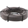 VEVOR Drain Cleaning Cable 100 Feet x 1/2 Inch Solid Core Cable Sewer Cable Drain Auger Cable Cleaner Snake Clog Pipe Drain Cleaning Cable Sewer Drain Auger Snake Pipe