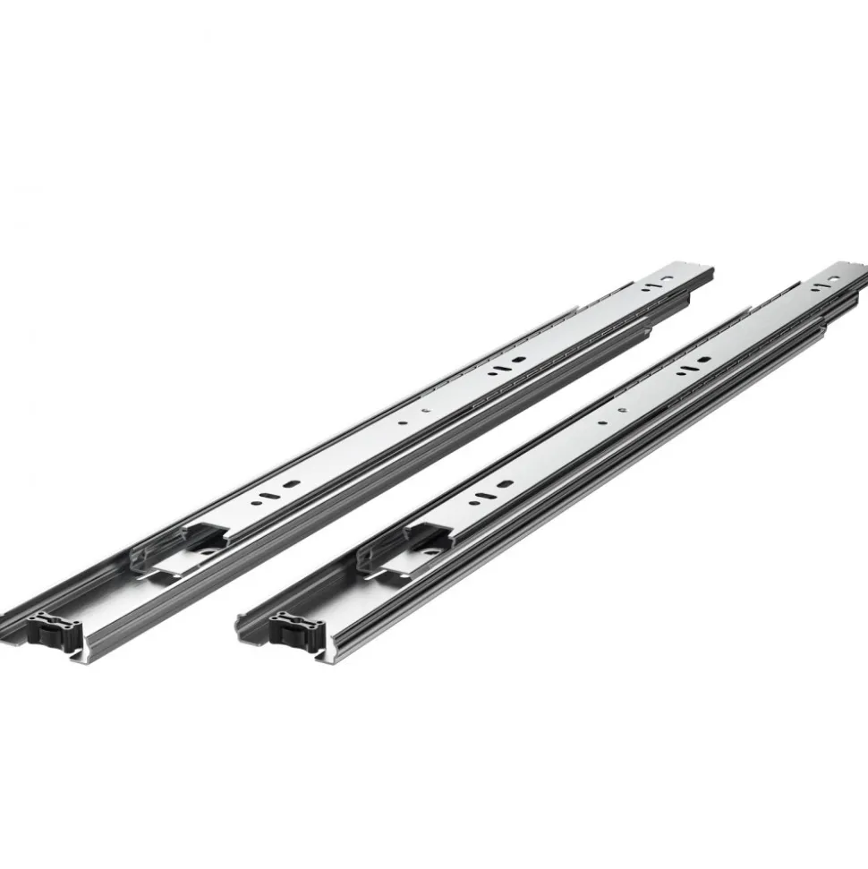 VEVOR Drawer Slides, 18 inch, 10 Pairs Full Extension Ball Bearing Cabinet Rails, 100 LB Load Capacity Heavy Duty Side Mount Dresser Drawer Slides, Drawer Track Runners for Kitchen DIY Replacement