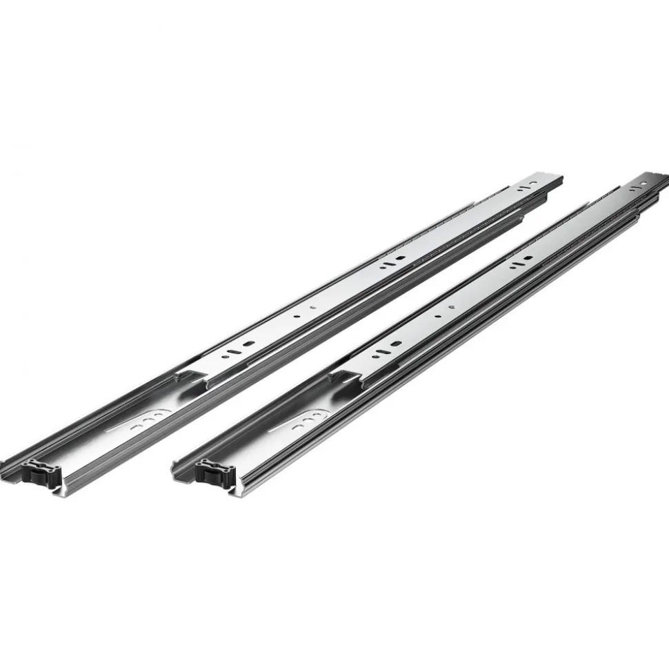 VEVOR Drawer Slides, 22 inch, 10 Pairs Full Extension Ball Bearing Cabinet Rails, 100 LB Load Capacity Heavy Duty Side Mount Dresser Drawer Slides, Drawer Track Runners for Kitchen DIY Replacement
