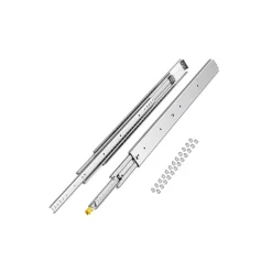 VEVOR Drawer Slides, 1 Pair 36inch Locking Drawer Slides, 500lbs Load Capacity, Side Mount Ball Bearing Drawer Glides, Long Full Extension Drawer Slide