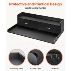 VEVOR 2 Drawers Washer Dryer Countertop with 2-Tier Shelf, 54