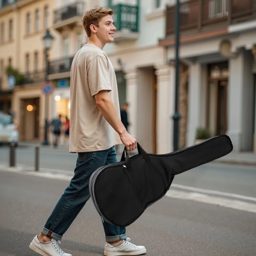 VEVOR Dreadnought Acoustic Guitar, 41 in, 6-String Natural Solid Spruce Top Guitar, Beginner Bundle with Gig Bag, Tuner, Strap, Strings, Picks, Capo, Rosewood Fingerboard, for Adults Taller Players