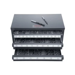 VEVOR Drill Bit Dispenser Cabinet, Five-Drawer Drill Bit Organizer Cabinet for 33/64