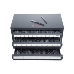 VEVOR Drill Bit Dispenser Cabinet, Three-Drawer Drill Bit Organizer Cabinet for A to Z, Steel Drill Dispenser Organizer Cabinet with Labels, Stackable Drill Dispenser for Drill Bit Storage