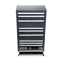 VEVOR Drill Bit Dispenser Cabinet, 3 Pieces Three-Drawer for 1/16