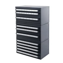 VEVOR Drill Bit Dispenser Cabinet, 3 Pieces Three-Drawer for 1/16