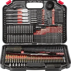 VEVOR Drill Bit Set, 246 Pieces Drill and Driver Bit Set, Screwdriver Bit Set Suitable for Wood Metal Cement Drilling and Screw Driving, Drill Bit Sets Combo Kit Assorted in Organized Carrying Case