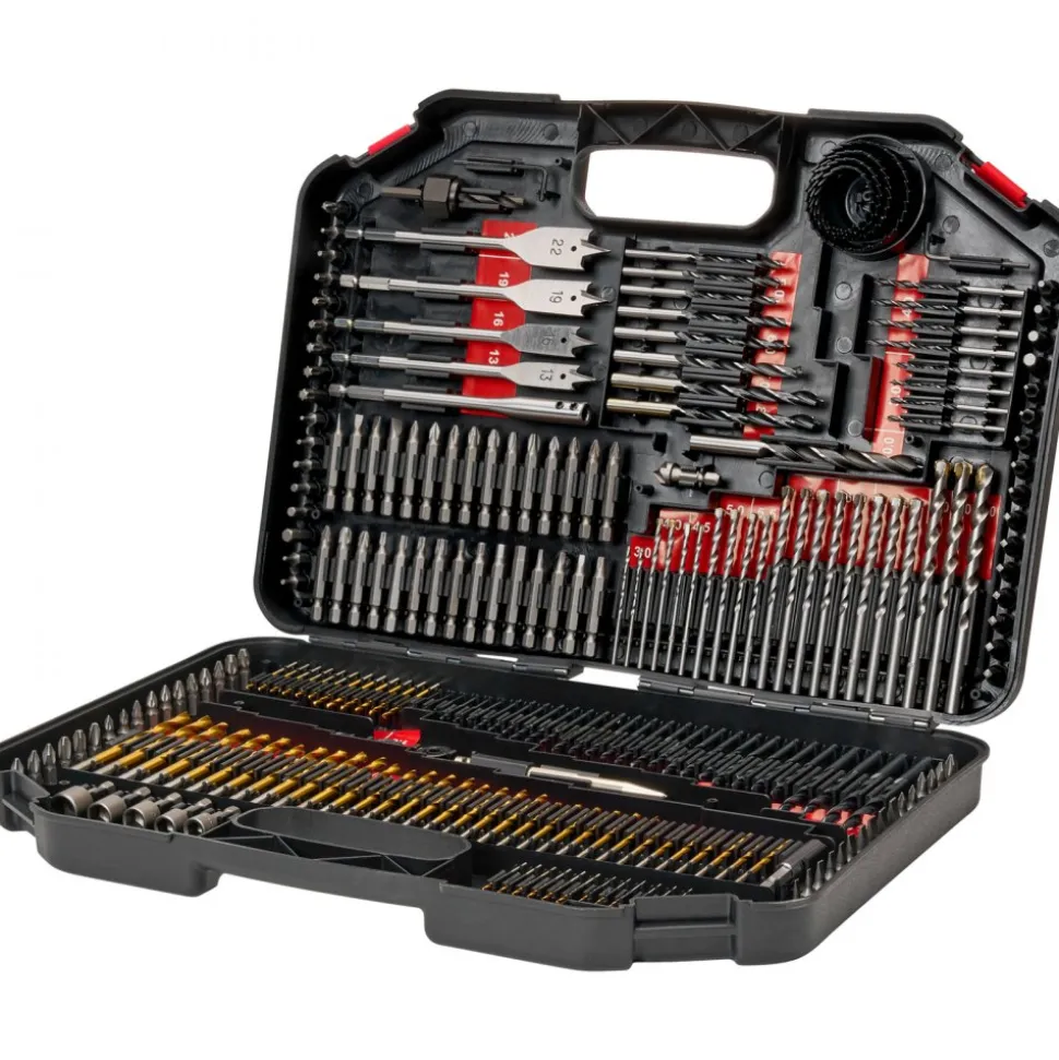 VEVOR Drill Bit Set, 246 Pieces Drill and Driver Bit Set, Screwdriver Bit Set Suitable for Wood Metal Cement Drilling and Screw Driving, Drill Bit Sets Combo Kit Assorted in Organized Carrying Case