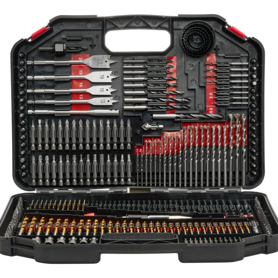 VEVOR Drill Bit Set, 246 Pieces Drill and Driver Bit Set, Screwdriver Bit Set Suitable for Wood Metal Cement Drilling and Screw Driving, Drill Bit Sets Combo Kit Assorted in Organized Carrying Case