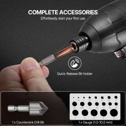 VEVOR Drill Bit Set, 101 Pieces Drill and Driver Bit Set, Screwdriver Bit Set Suitable for Wood Metal Cement Drilling and Screw Driving, Drill Bit Sets Combo Kit Assorted in Organized Carrying Case