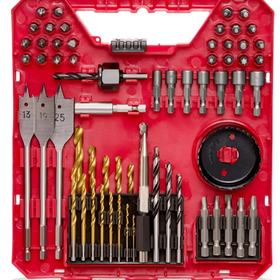 VEVOR Drill Bit Set, 70 Pieces Drill and Driver Bit Set, Screwdriver Bit Set Suitable for Wood Metal Cement Drilling and Screw Driving, Drill Bit Sets Combo Kit Assorted in Organized Carrying Case
