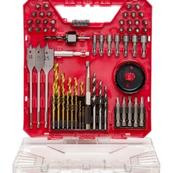 VEVOR Drill Bit Set, 70 Pieces Drill and Driver Bit Set, Screwdriver Bit Set Suitable for Wood Metal Cement Drilling and Screw Driving, Drill Bit Sets Combo Kit Assorted in Organized Carrying Case