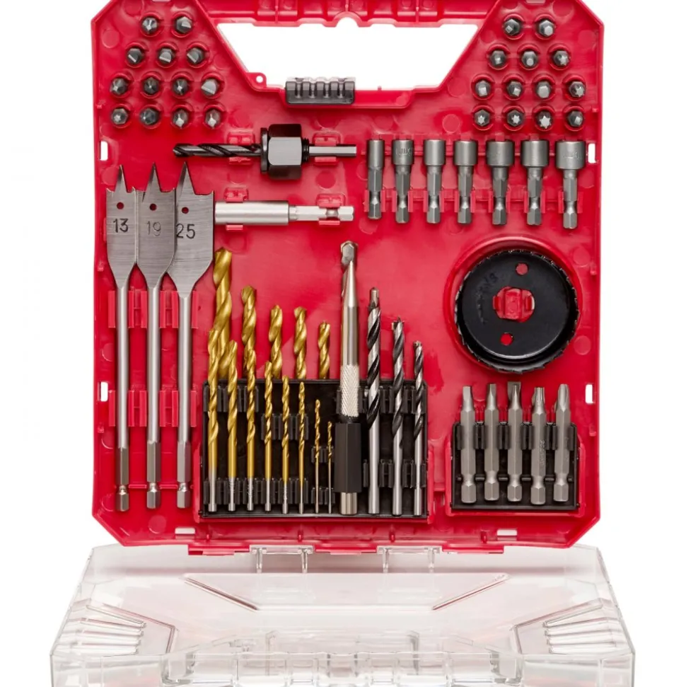 VEVOR Drill Bit Set, 70 Pieces Drill and Driver Bit Set, Screwdriver Bit Set Suitable for Wood Metal Cement Drilling and Screw Driving, Drill Bit Sets Combo Kit Assorted in Organized Carrying Case