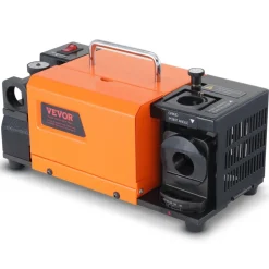 VEVOR Drill Bits Sharpener, 3-20mm End Mill Grinder Sharpener, Lip Relief Angle & 95°-135° Point Angle Adjustable Drill Bit Re-Sharpener, Portable Sharpening Machine with 18 Collets, CBN & SDC Wheel