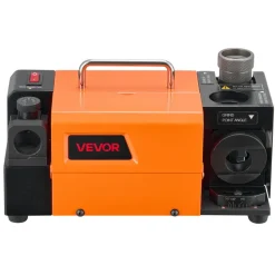 VEVOR Drill Bits Sharpener MR-13A+, 3-15mm Drill Bit Grinder Sharpener with 95°-135° Adjustable Point Angle, 5800RPM High Speed Re-Sharpening Machine with 13 Collets & CBN Wheel for Workshops Garages