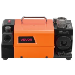VEVOR Drill Bits Sharpener MR-13B+, 3-15mm Drill Bit Grinder Sharpener with Adjustable Lip Relief Angle & 95°-135° Point Angle, 5800RPM High Speed Re-Sharpener with 13 Collets, CBN & SDC Wheels