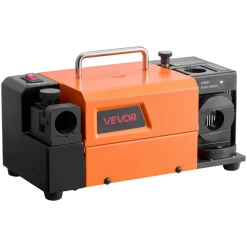 VEVOR Drill Bits Sharpener MR-13B+, 3-15mm Drill Bit Grinder Sharpener with Adjustable Lip Relief Angle & 95°-135° Point Angle, 5800RPM High Speed Re-Sharpener with 13 Collets, CBN & SDC Wheels