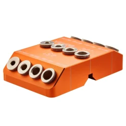 VEVOR Drill Guide, 30/ 45/ 90 Degree Angle 4 Sizes Portable Precision Drilling Guide Jig, for Drilling Angled or Horizontal Holes, Aluminum Alloy, for Deck Cable Railing Wood Post Stair Handrail