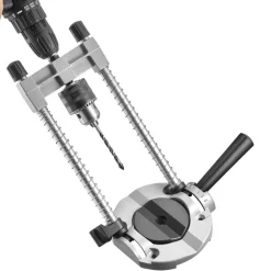 VEVOR Drill Guide, Multi-Angle Press Portable Precision Drilling Guide Jig Attachment, with Large Handle and Mounting Holes, Aluminum Alloy, for Drilling Angled or Straight Holes, for Wood Working