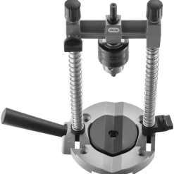 VEVOR Drill Guide, Multi-Angle Press Portable Precision Drilling Guide Jig Attachment, with Large Handle and Mounting Holes, Aluminum Alloy, for Drilling Angled or Straight Holes, for Wood Working
