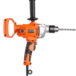 VEVOR Drill Mixer, 5/8 inch Corded Electric Drill Mixer Set, 0-850RPM 5.8A Mixing Drills, Mixing Drills Machine with D-Handle for Drilling & Blending, Handheld Cement Mixers for Fodder, Paint, Cement