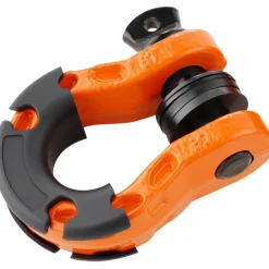 VEVOR 3/4" D-Ring Shackle, 2 Pack Alloy Steel Shackles 66139 lbs (30 Ton) Break Strength with 7/8" Screw Pin, Isolators & Washers, Heavy Duty Off Road Vehicle Recovery Shackle for Jeep Truck, Orange