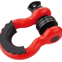 VEVOR 3/4" D-Ring Shackle, 2 Pack Alloy Steel Shackles 62832 lbs (28.5 Ton) Break Strength with 7/8" Screw Pin, Isolators & Washers, Heavy Duty Off Road Vehicle Recovery Shackle for Jeep Truck, Black
